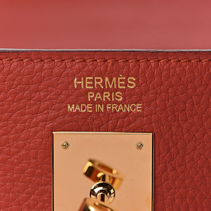 Hermes Togo Kelly Retourne 35 Vermillion 6 of 41