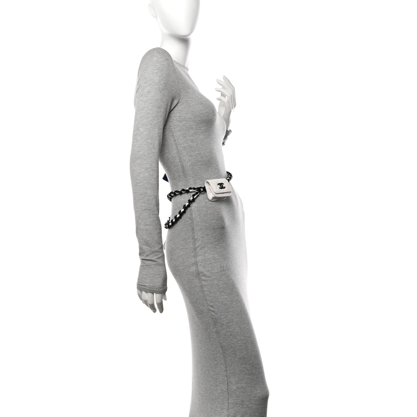 Caviar Quilted Airpods Pro Holder Belt White