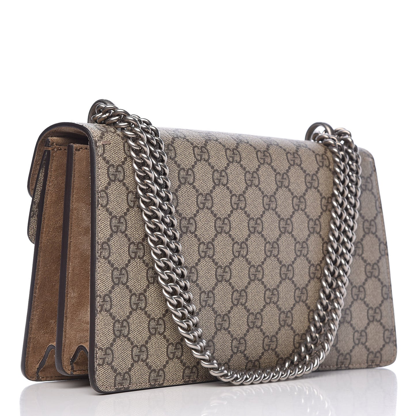 GG Supreme Monogram Small Dionysus Shoulder Bag Taupe
