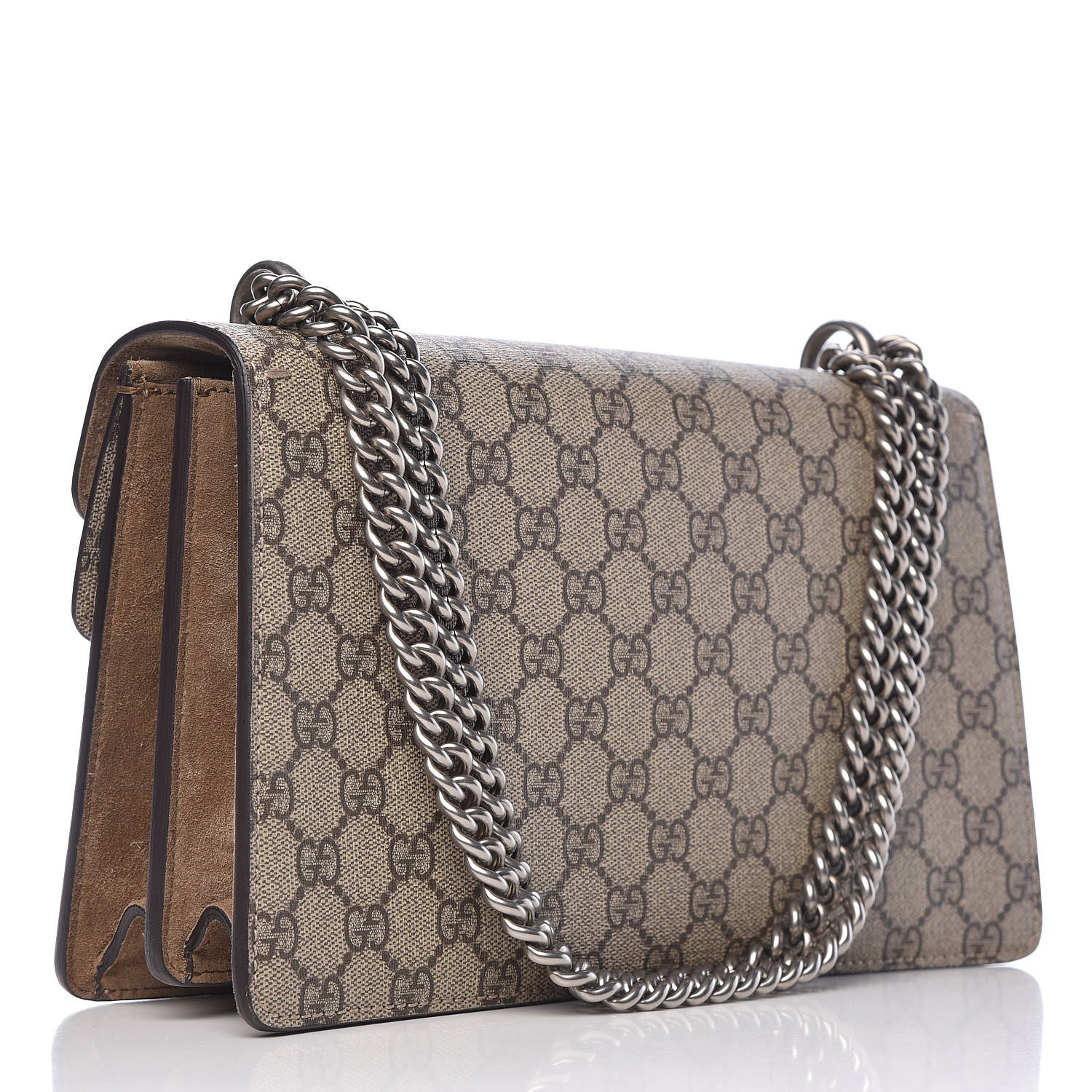 Gucci GG Supreme Monogram Small Dionysus Shoulder Bag Taupe 3 of 11