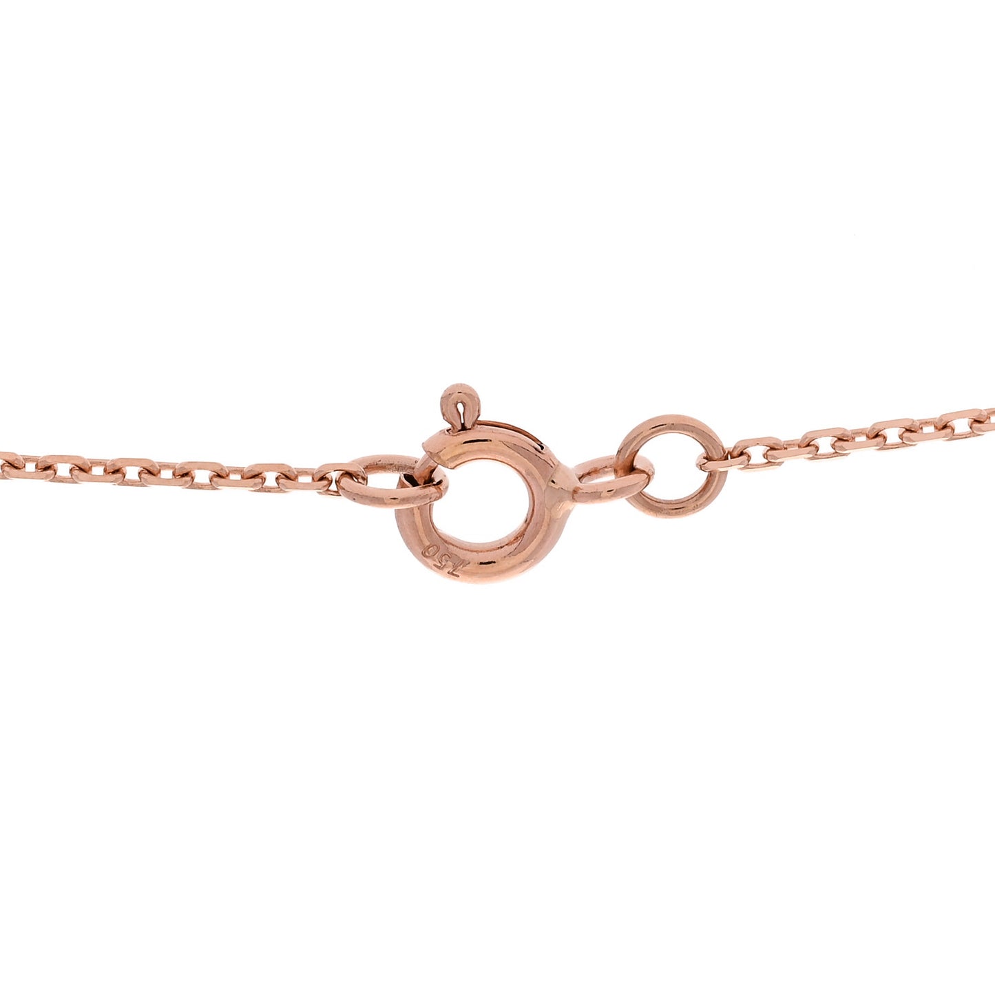 18K Pink Gold Diamond Mother of Pearl Color Blossom BB Sun Pendant Necklace