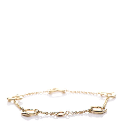 Tiffany 18K Yellow Gold Elsa Peretti 5 Open Heart Bracelet 3 of 6