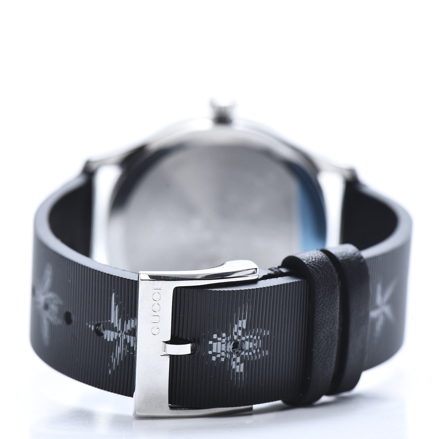 Stainless Steel Calfskin 38mm G-Timeless Bee Star Hologram Quartz Watch Black
