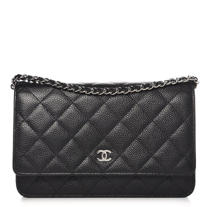 Chanel Caviar Quilted Wallet On Chain WOC Black 1 of 9