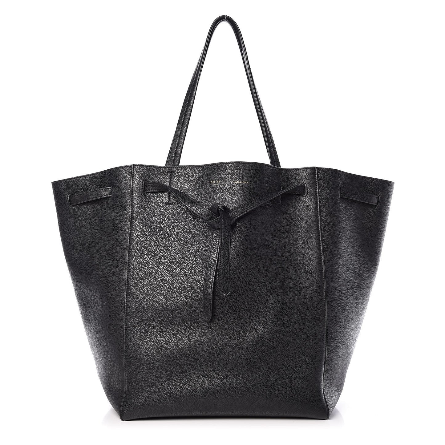 Soft Grained Calfskin Medium Belt Cabas Phantom Black