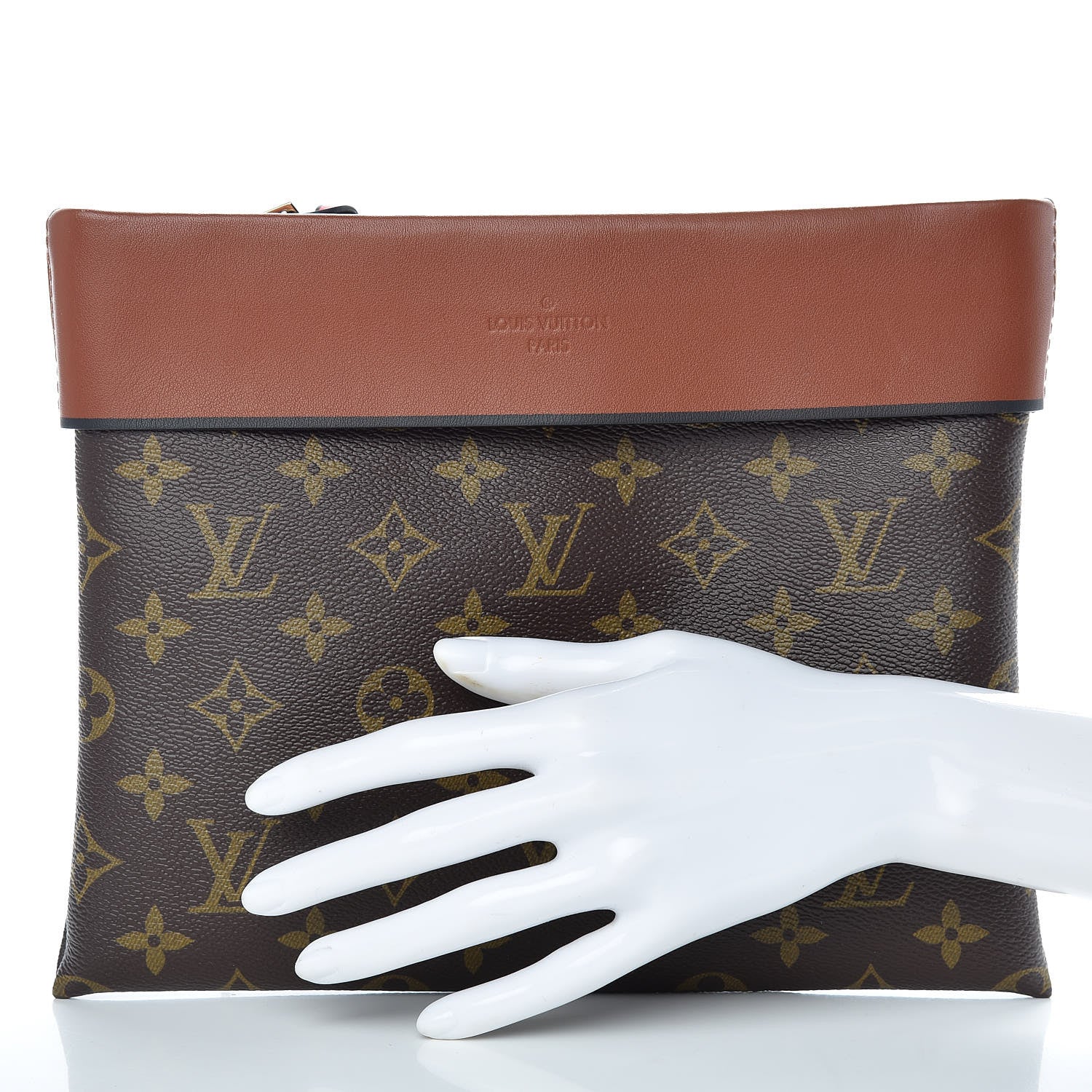 Louis Vuitton Monogram Tuileries Pochette Caramel 2 of 10