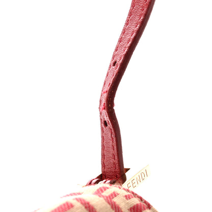Fendi Zucchino Vitello Mini Mama Baguette Beige Rosso 12 of 13