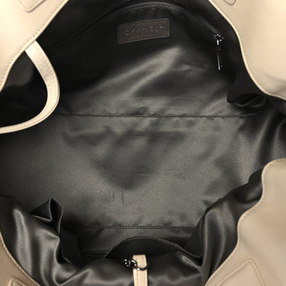 Chanel Lambskin East West Soho Shopper White 5 of 9