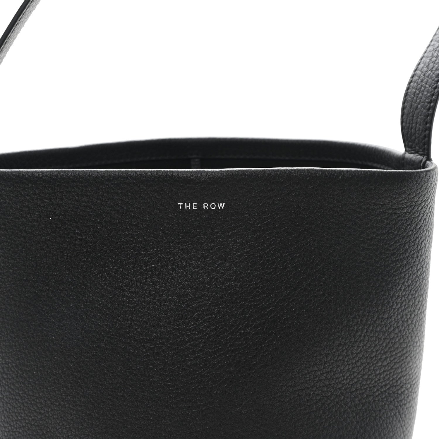 The Row Grained Calfskin Small N/S Park Tote Black 7 of 10