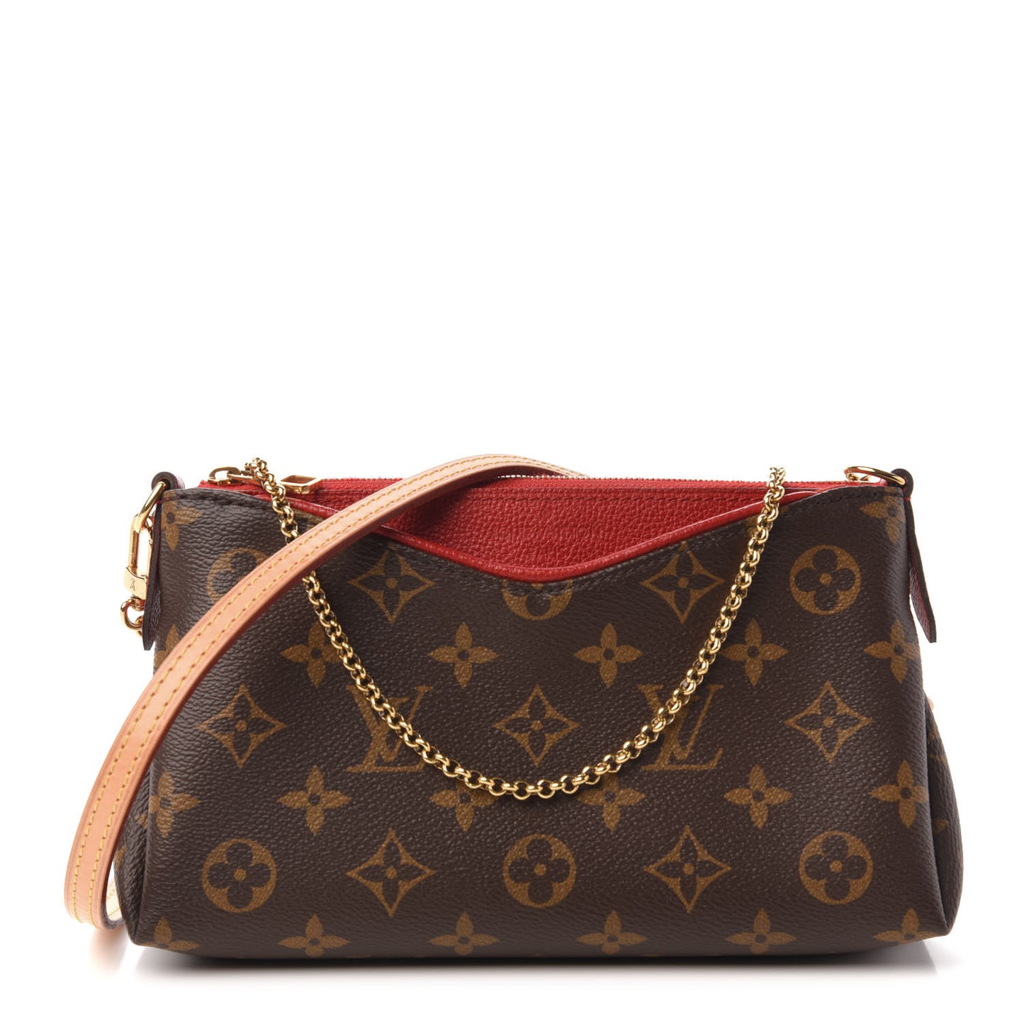 Monogram Pallas Clutch Cherry