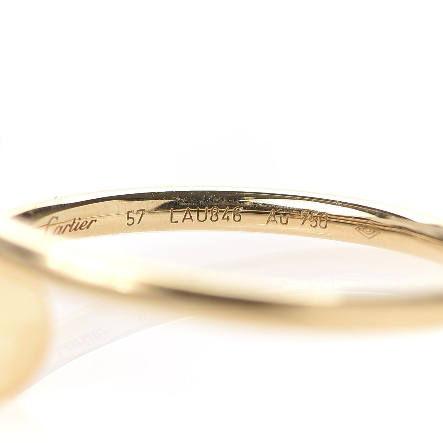 18K Yellow Gold Small Juste Un Clou Ring 57 8