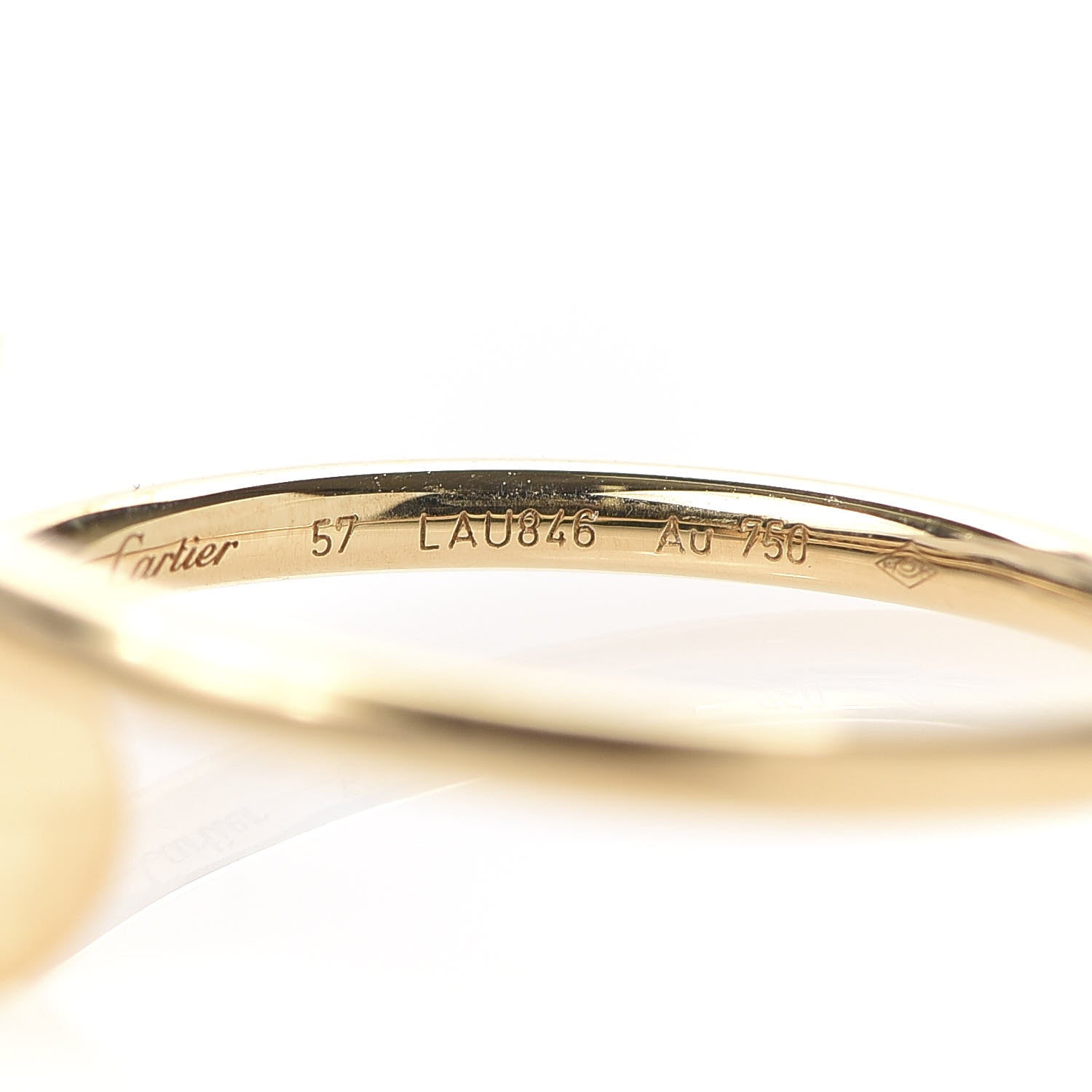Cartier 18K Yellow Gold Small Juste Un Clou Ring 57 8 5 of 7