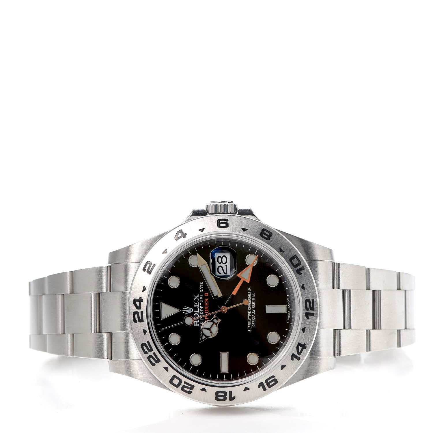 Rolex Stainless Steel 42mm Oyster Perpetual Date Explorer II Watch Black 216570 2 of 5