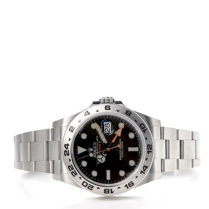 Rolex Stainless Steel 42mm Oyster Perpetual Date Explorer II Watch Black 216570 2 of 5