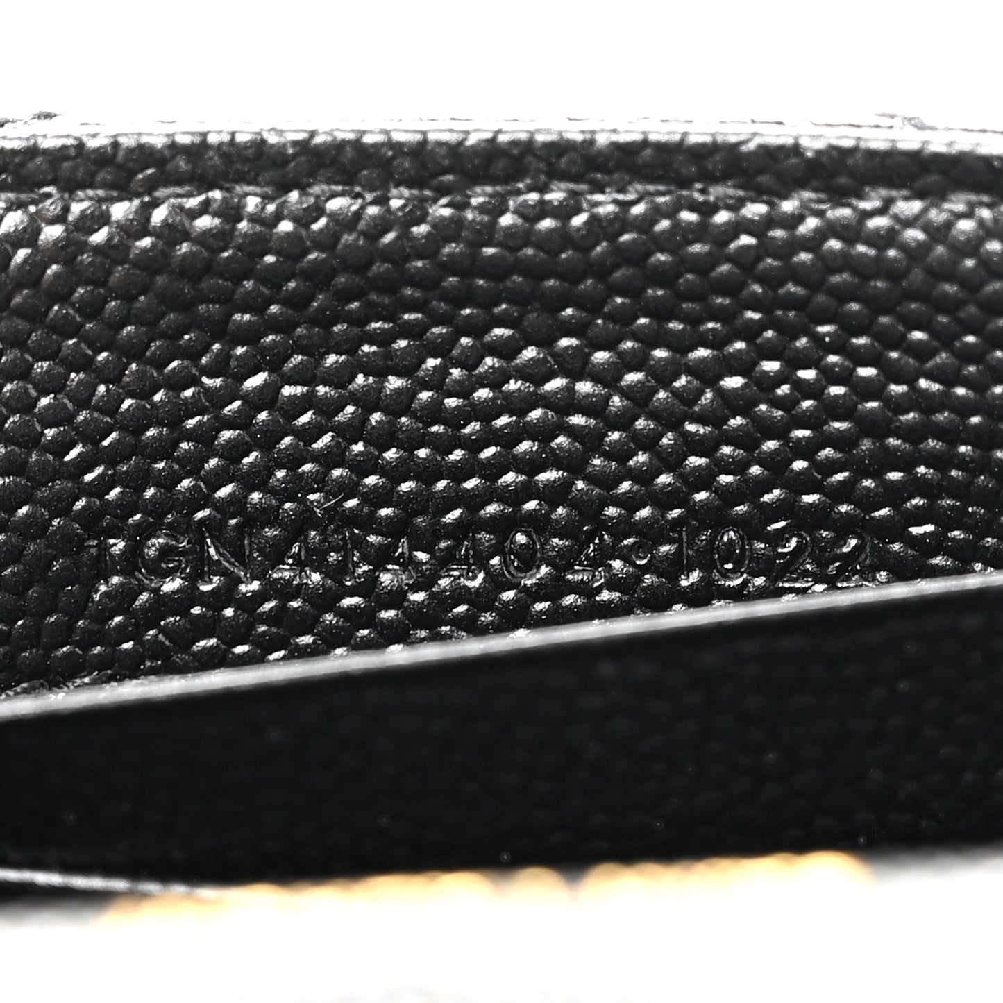 Grain De Poudre Matelasse Chevron Small Monogram Envelope Wallet Black