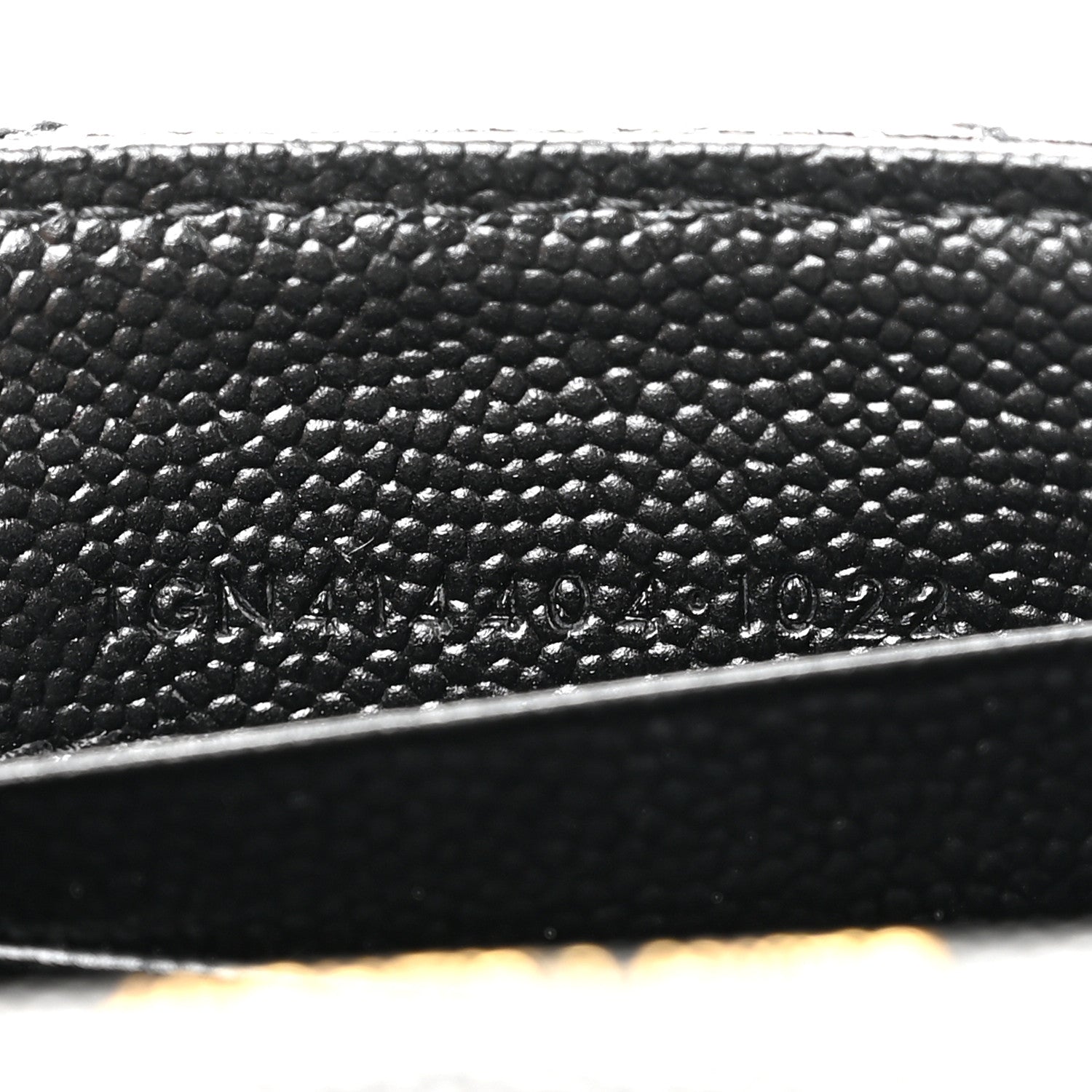 Saint Laurent Grain De Poudre Matelasse Chevron Small Monogram Envelope Wallet Black 7 of 8