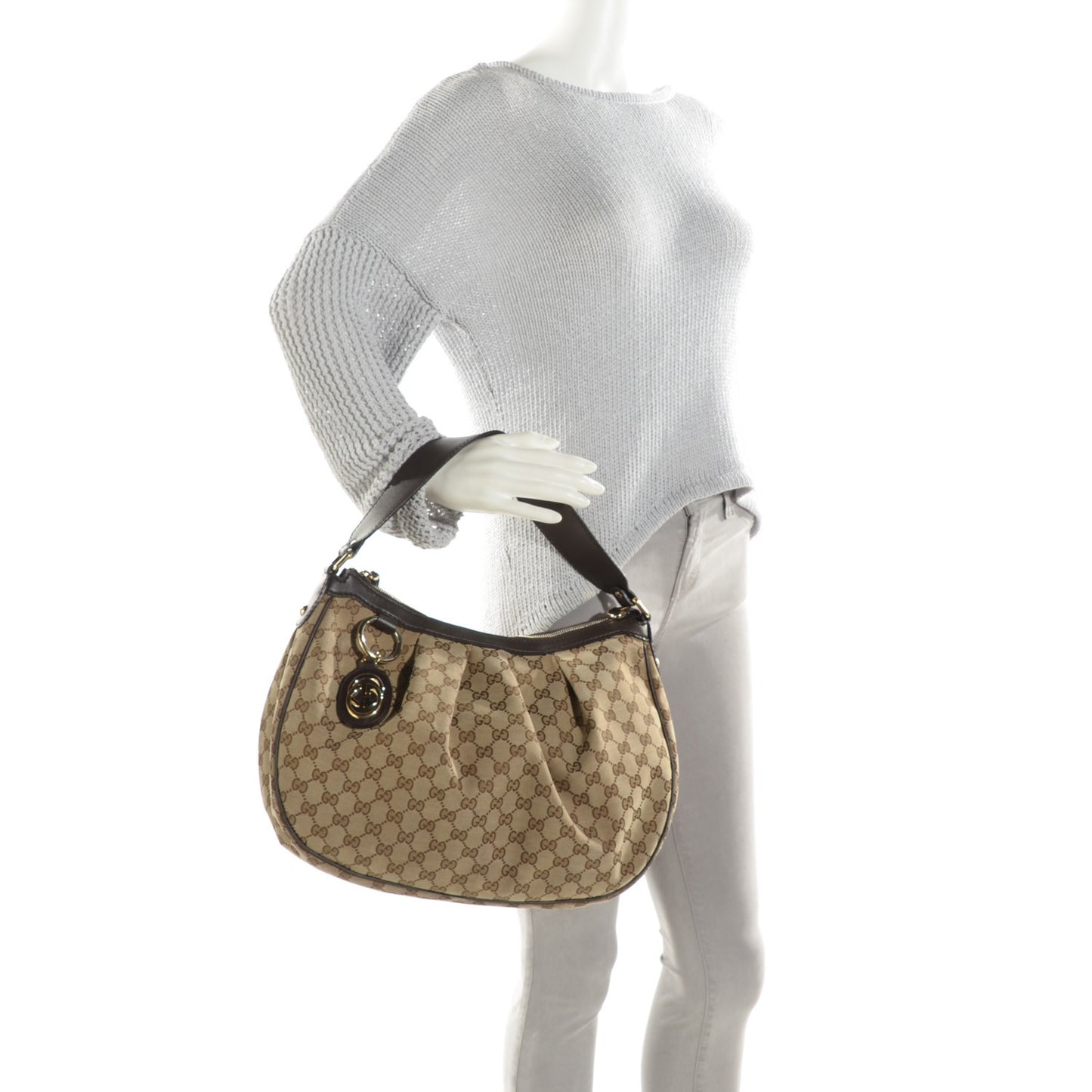 Monogram Medium Sukey Hobo Brown