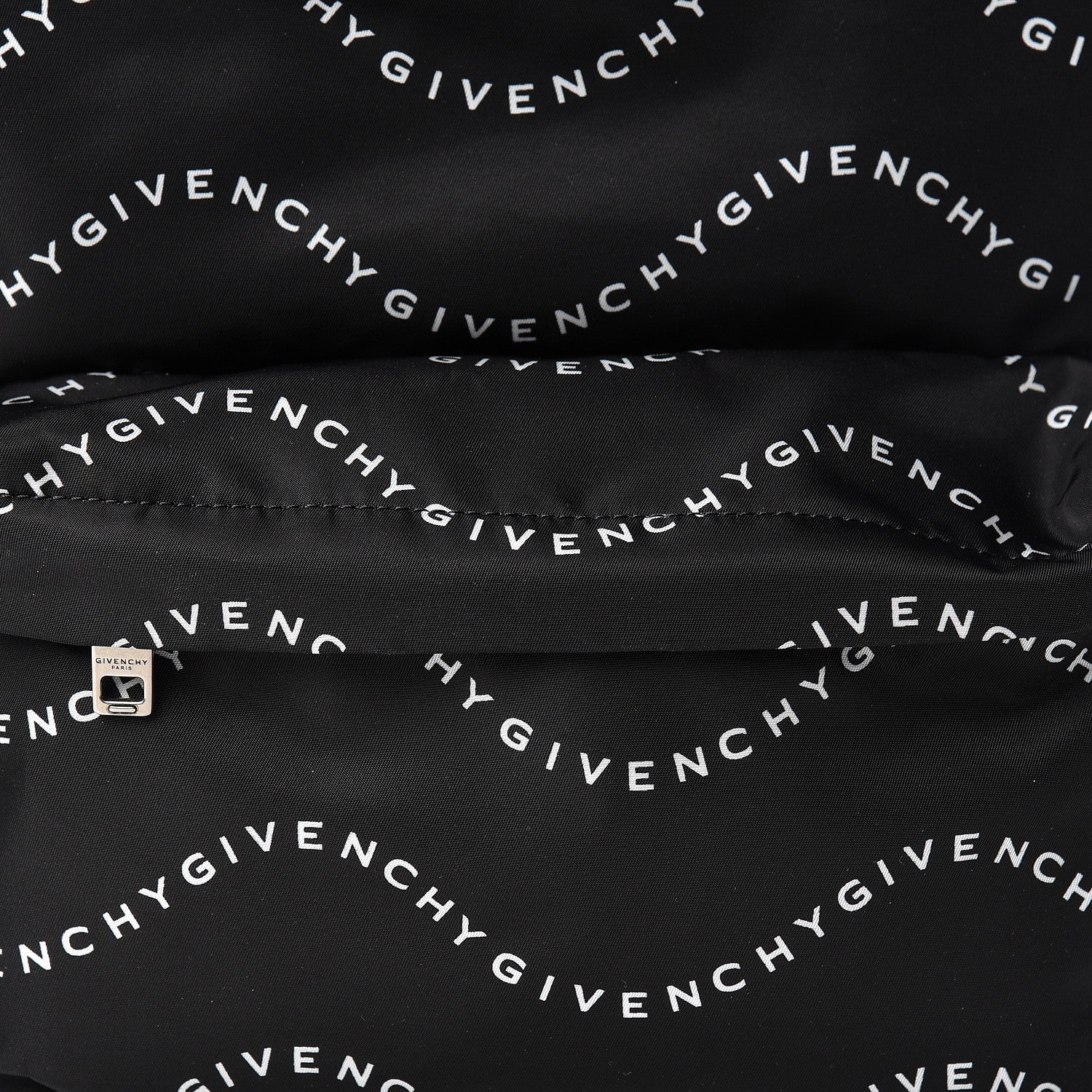 Givenchy Nylon Waves Print Urban Backpack Black White 11 of 11