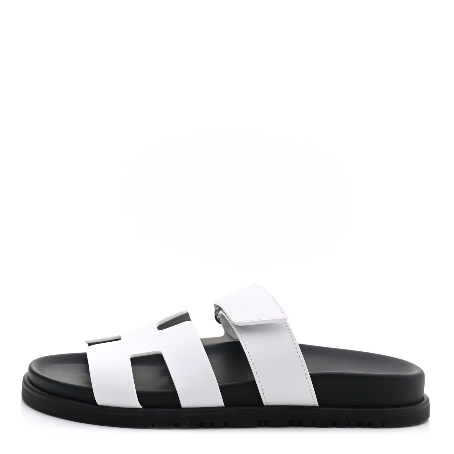 Hermes Calfskin Womens Chypre Sandals 36 White 1 of 9
