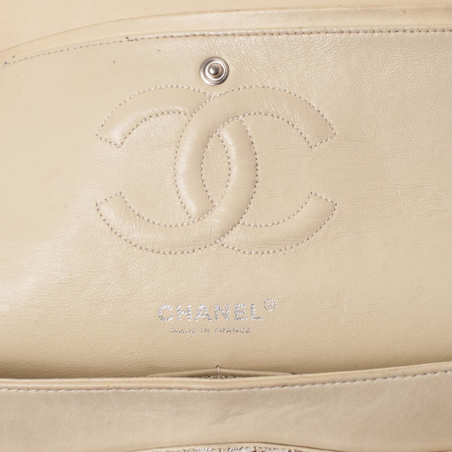 Chanel Tweed Medium Double Flap Beige 7 of 9