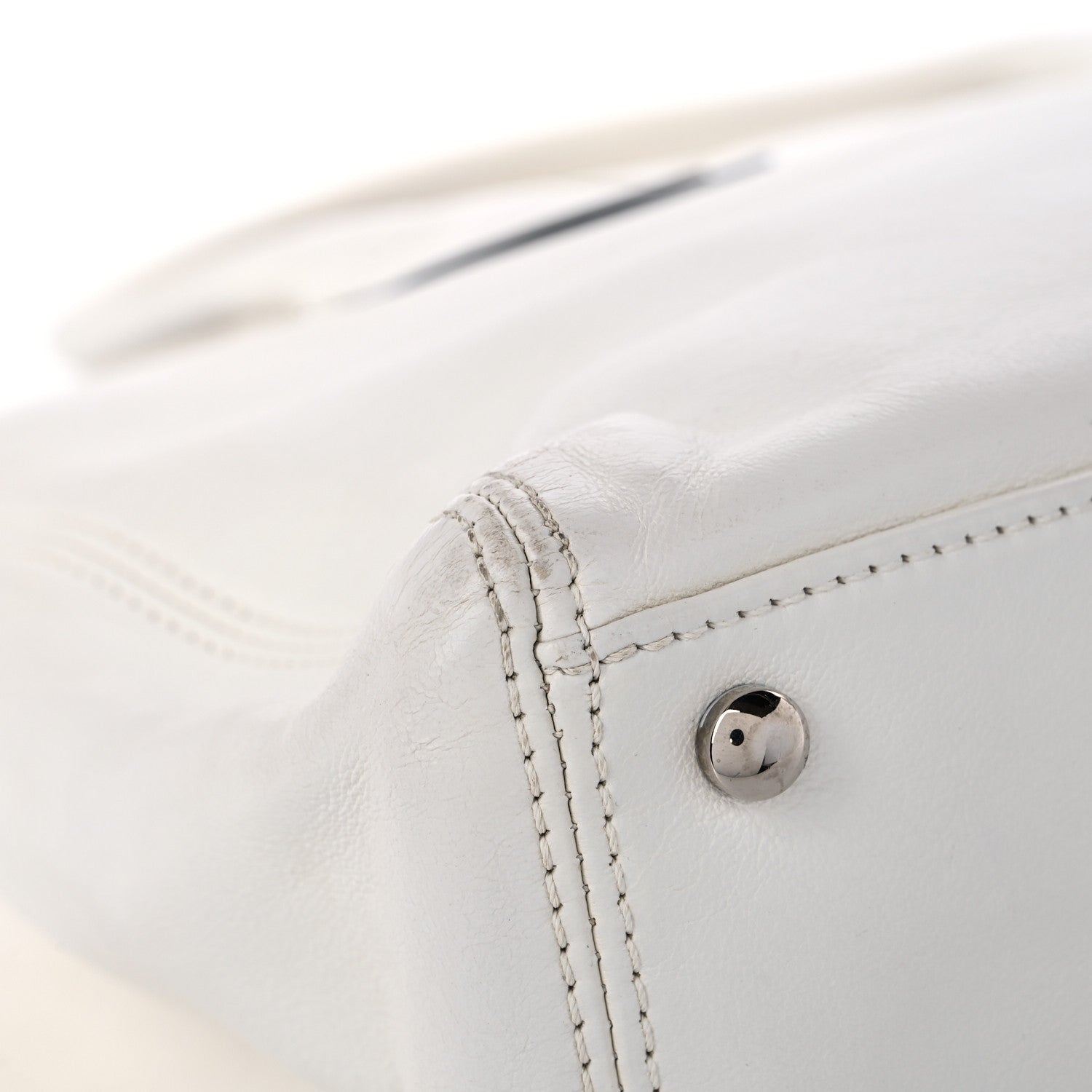 Chanel Lambskin Executive Cerf Shopper Tote White 12 of 16