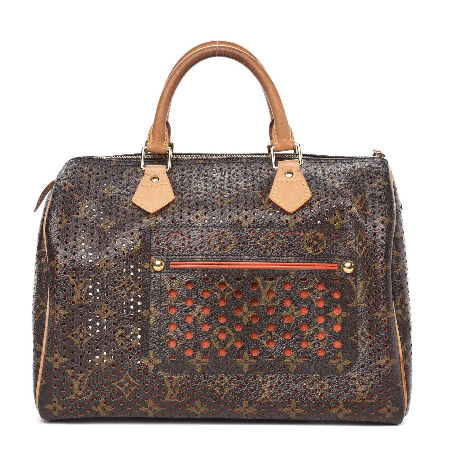 Monogram Perforated Speedy 30 Orange