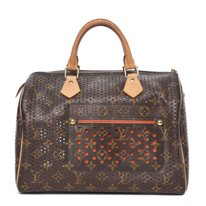 Louis Vuitton Monogram Perforated Speedy 30 Orange 1 of 13