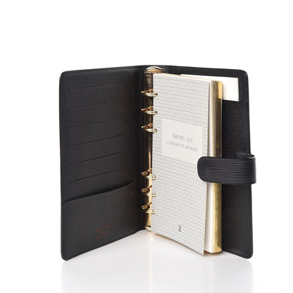 Louis Vuitton Epi Medium Ring Agenda Cover Black 5 of 6