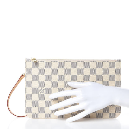 Louis Vuitton Damier Azur Neverfull MM GM Pochette 2 of 7
