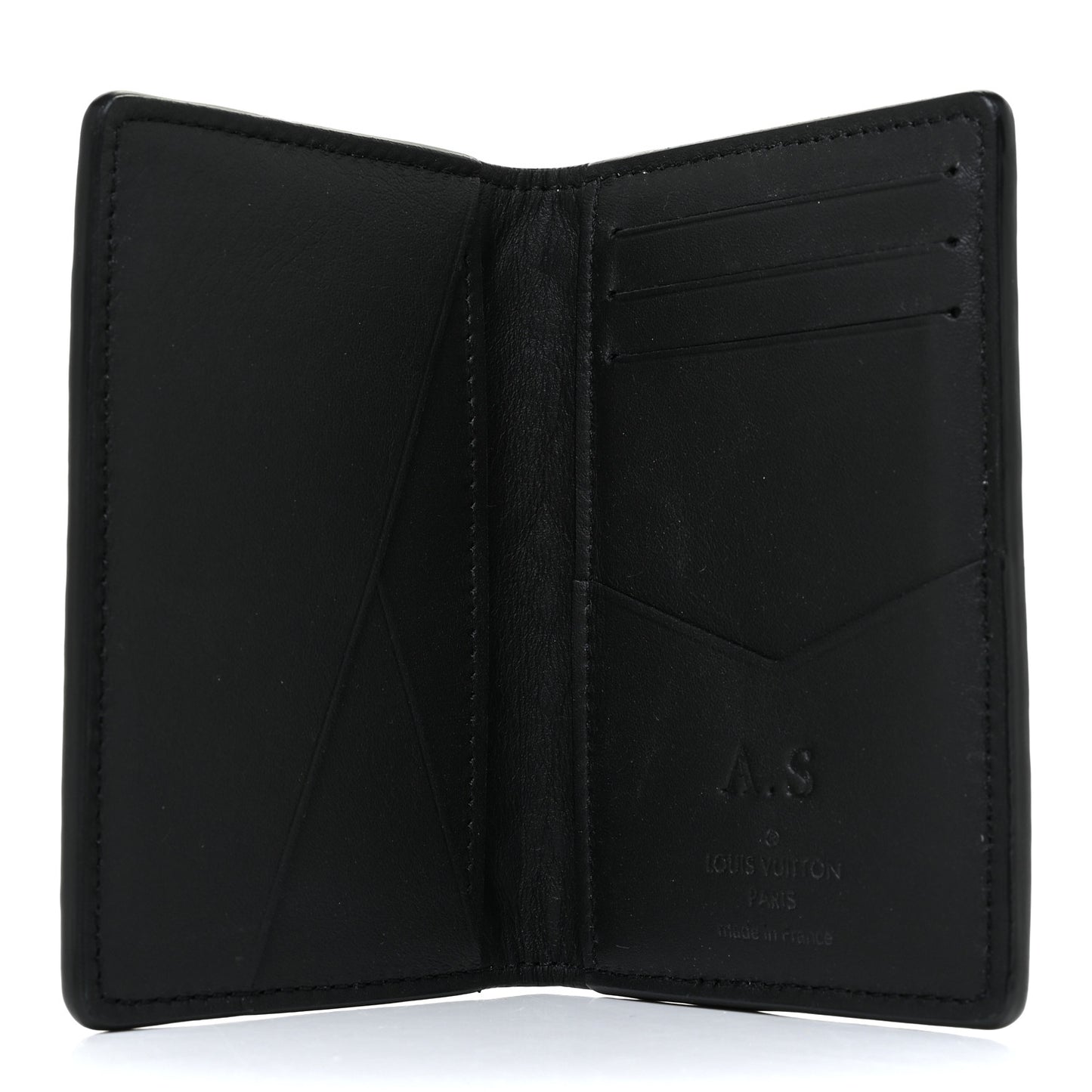 Taurillon Monogram Pocket Organizer Black