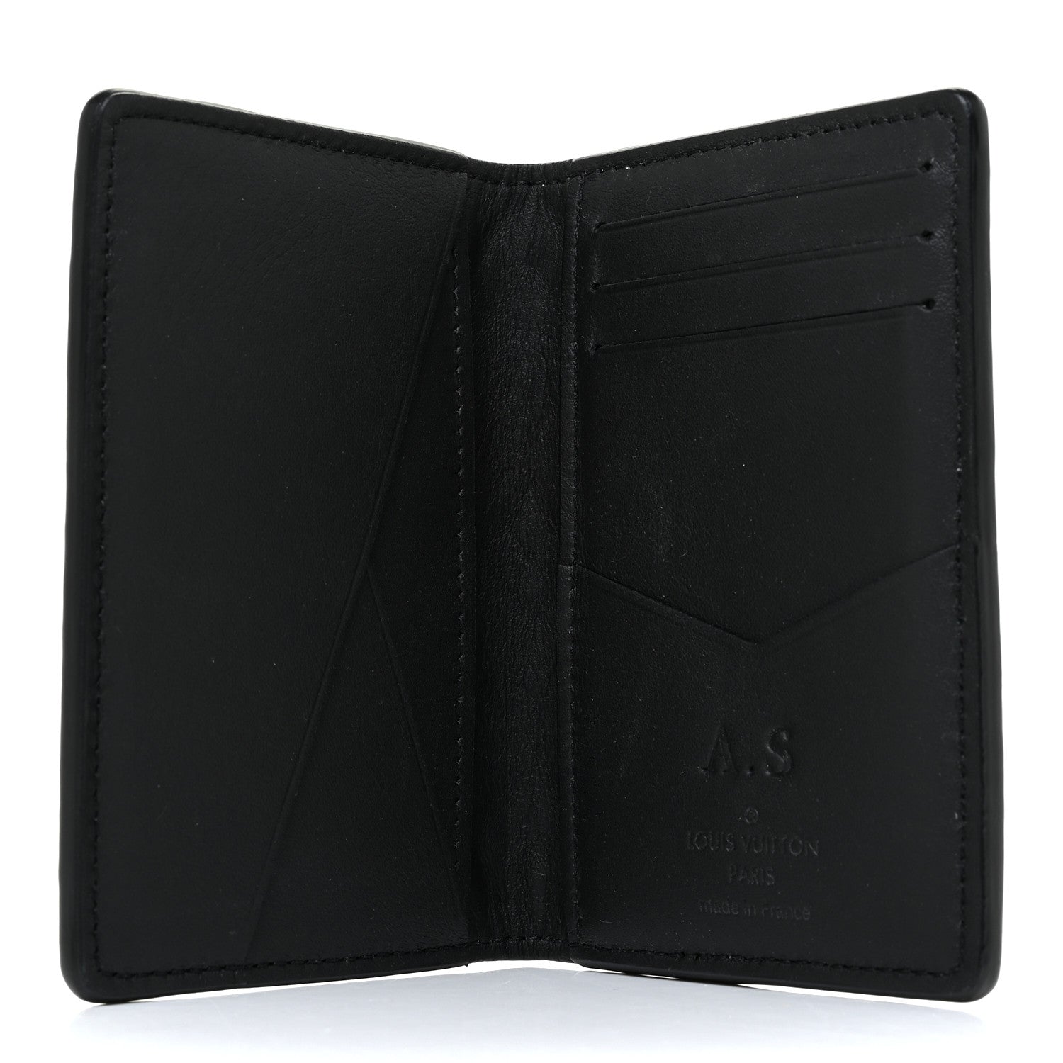 Louis Vuitton Taurillon Monogram Pocket Organizer Black 5 of 9
