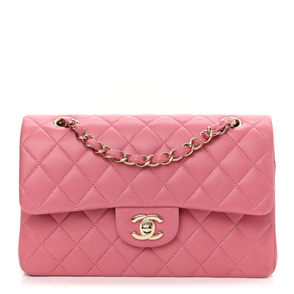 Chanel Lambskin Quilted Small Double Flap Pink 1 of 6