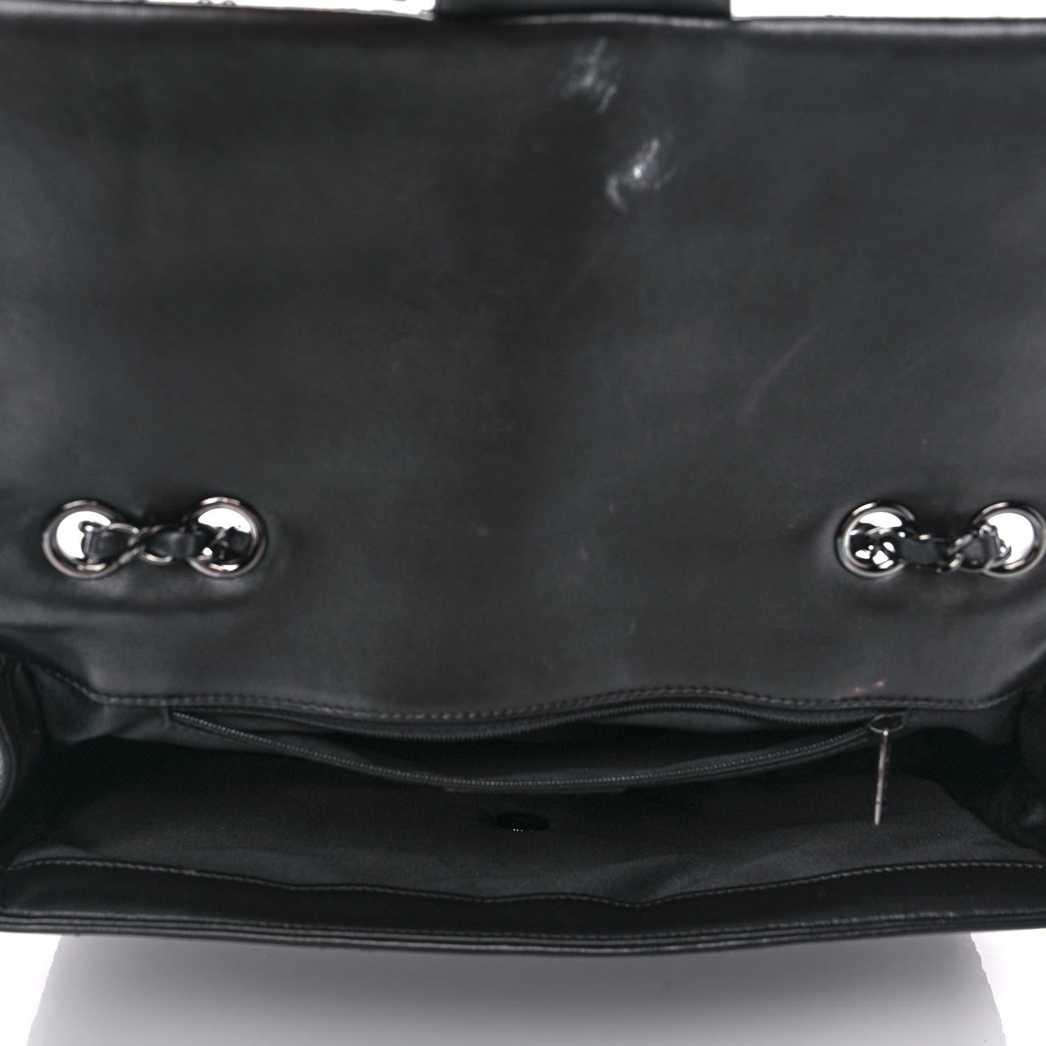 Chanel Sequin Lambskin Jumbo Moonlight on Water Flap Black 5 of 14