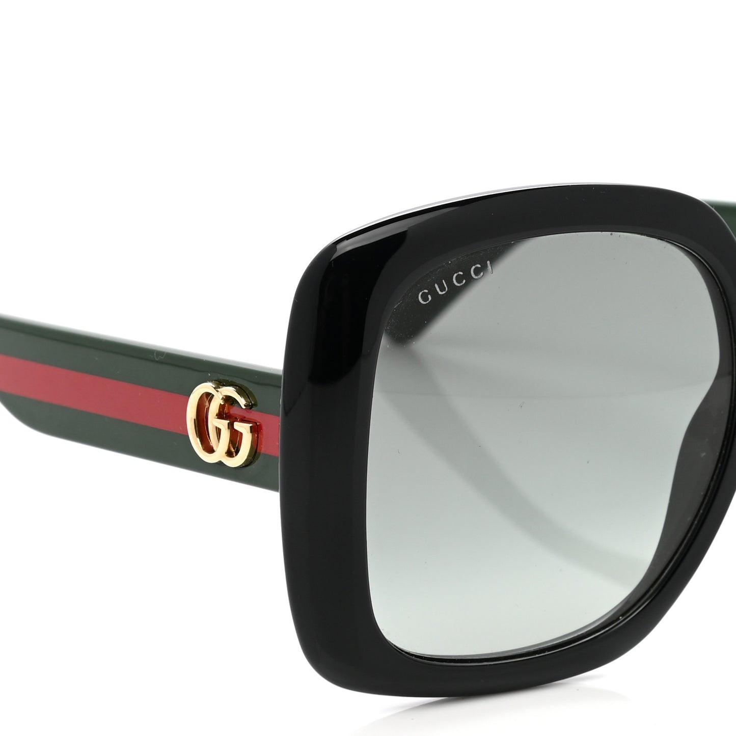 Acetate Square GG Web Sunglasses GG0713S Black