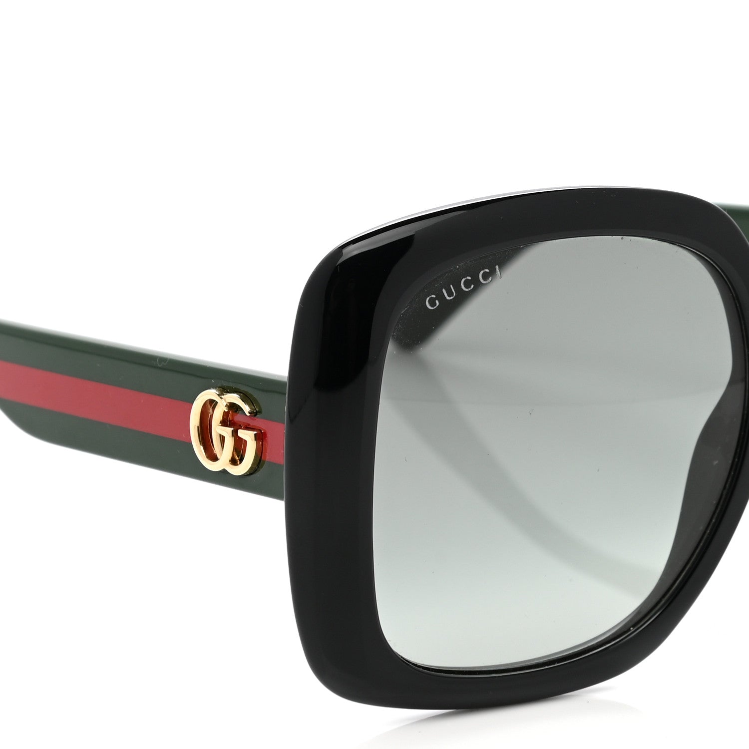 Gucci Acetate Square GG Web Sunglasses GG0713S Black 8 of 9