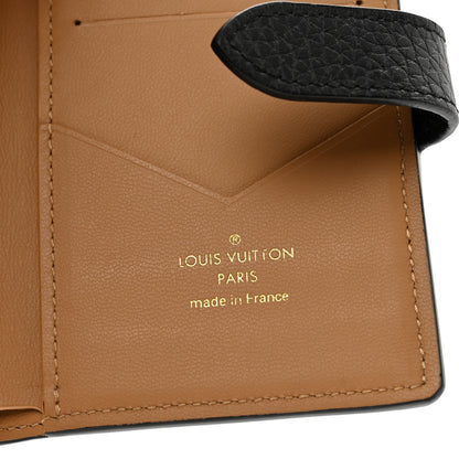 Louis Vuitton Taurillon Capucines Vertical Compact Wallet Black 6 of 7