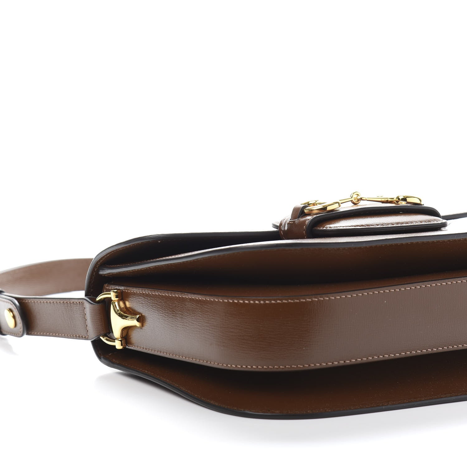 Gucci Azalea Calfskin Horsebit 1955 Shoulder Bag Brown Sugar 8 of 12