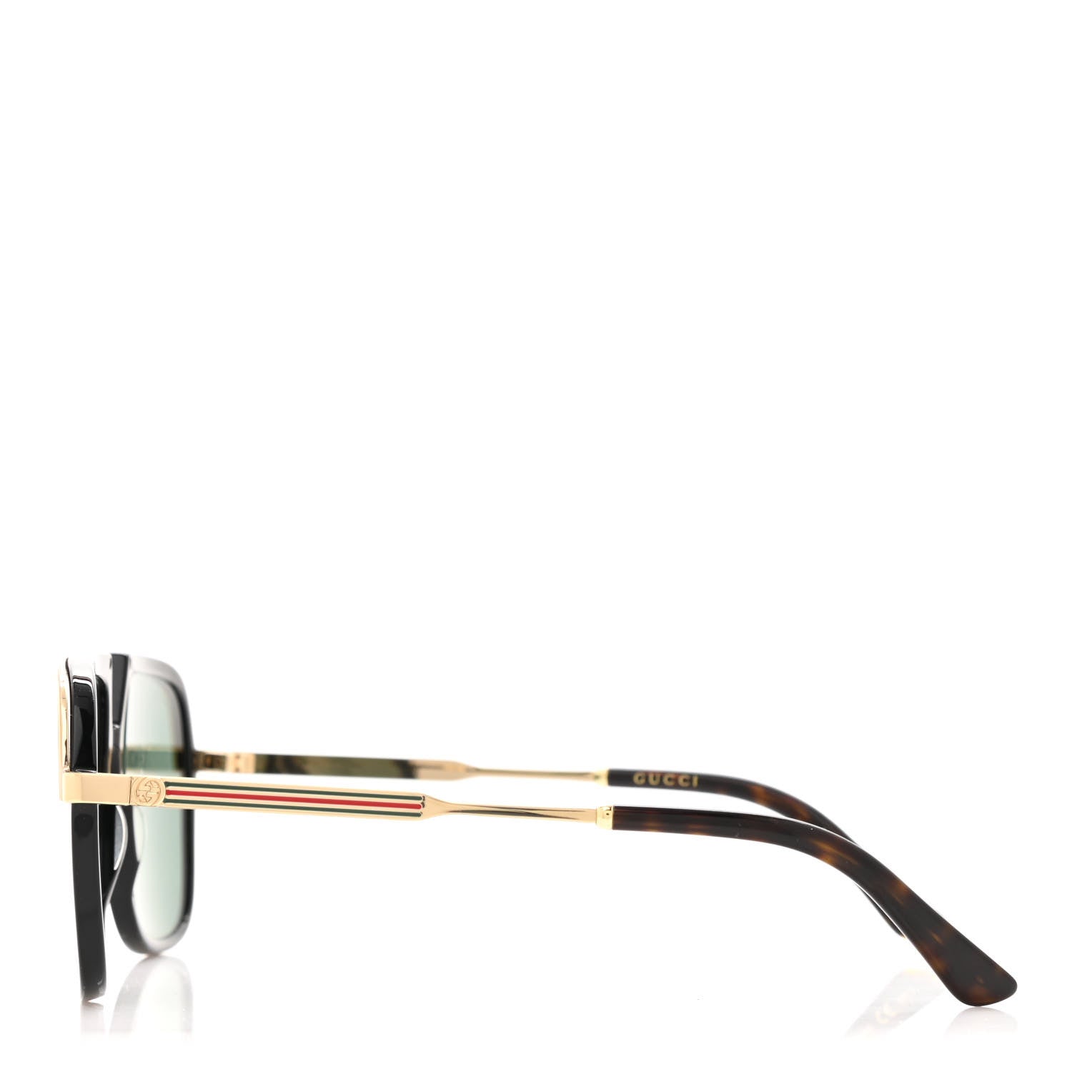 Gucci Squared Aviator GG Sunglasses GG0200S Black 3 of 8