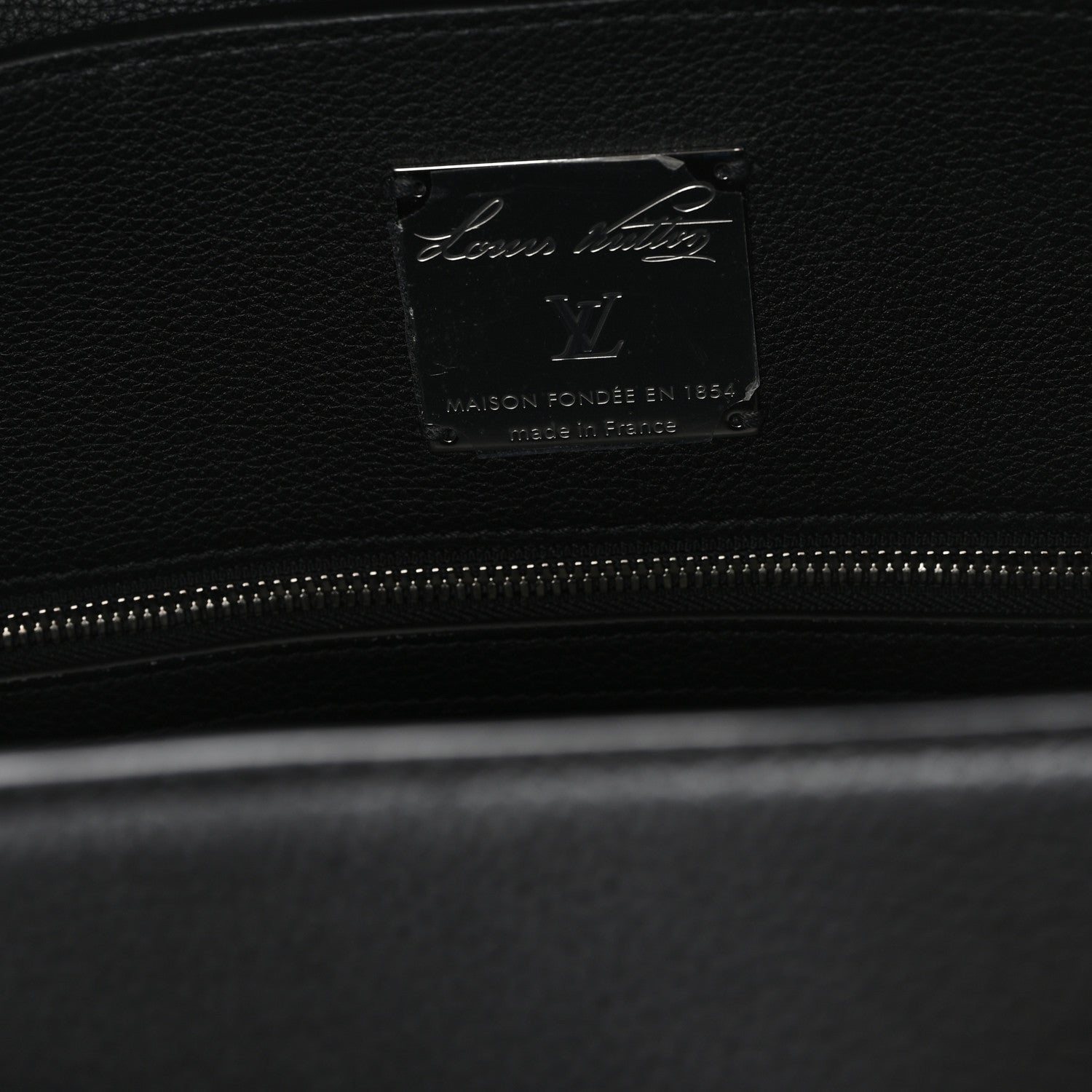 Louis Vuitton Millesime Calfskin Georges Tote GM Black 7 of 10