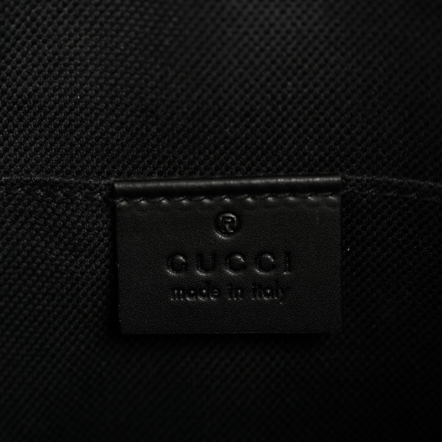 GG Supreme Monogram Web Small Flat Messenger Bag Black Grey