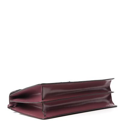 Gucci Regent Calfskin Small Lady Lock Briefcase Clutch Red Orchid 4 of 10