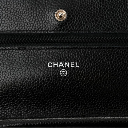 Chanel Caviar Quilted Wallet on Chain WOC Black 6 of 12