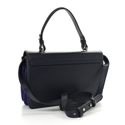 Versace Calfskin Small DV One Navy 3 of 14