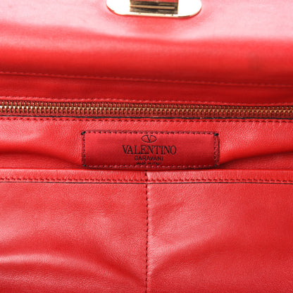 Valentino Garavani Vitello Medium Rockstud Tote Rosso Valentino 9 of 10