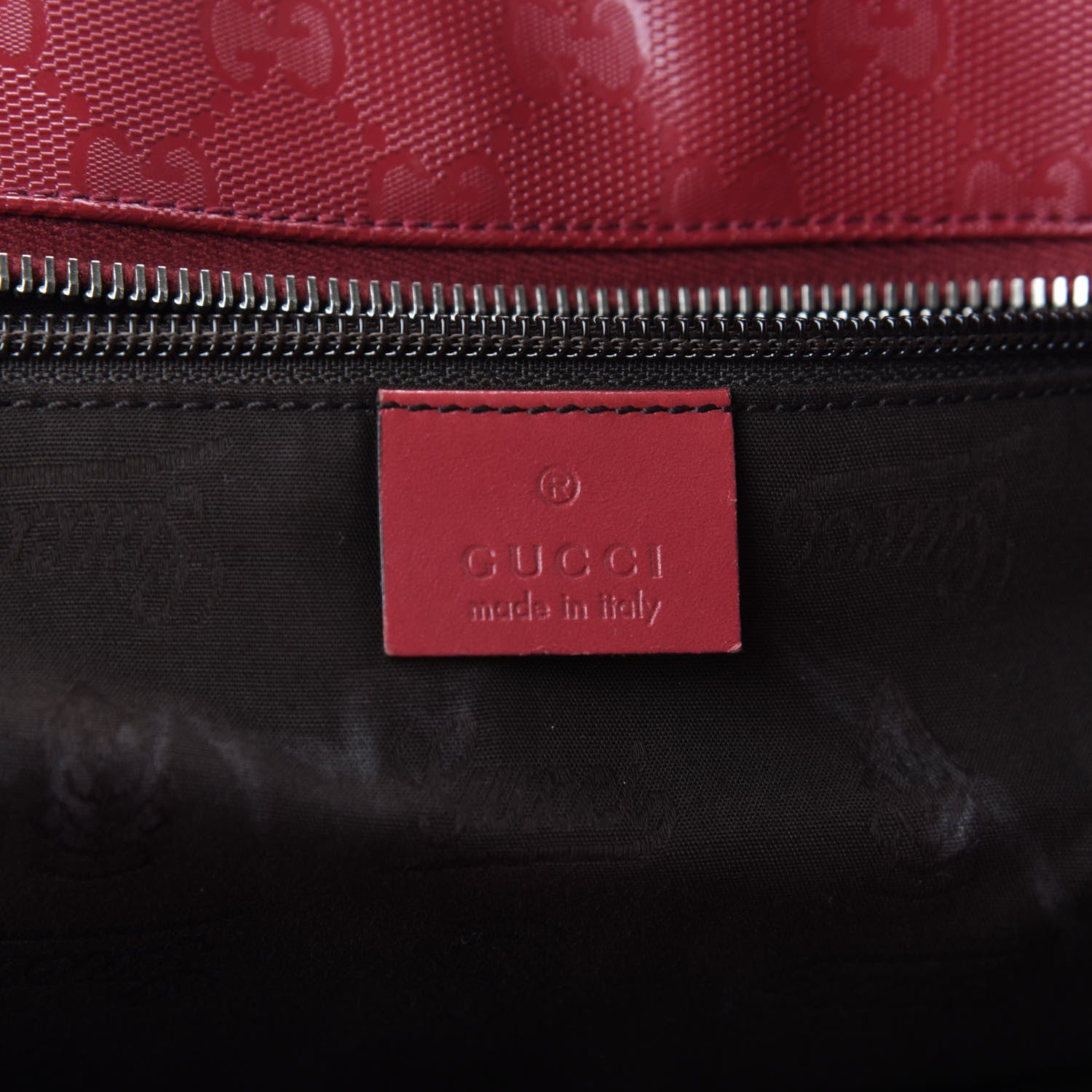 Gucci Imprime Monogram Medium Zippered Shopping Tote Rose Blush 6 of 9
