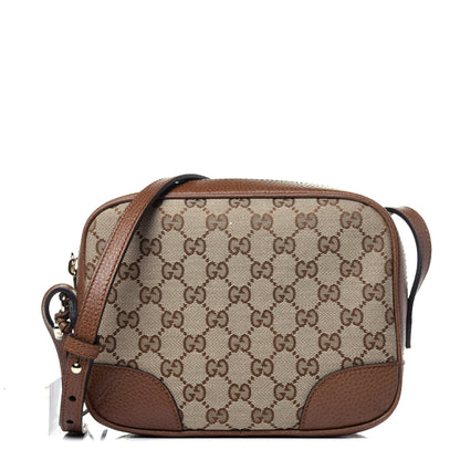 Gucci Monogram Mini Bree Messenger Bag Beige Tabacco 1 of 11