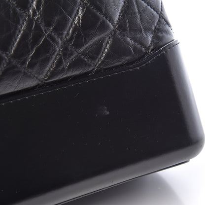 Chanel Aged Calfskin Quilted Large Gabrielle Hobo Black 18 of 18
