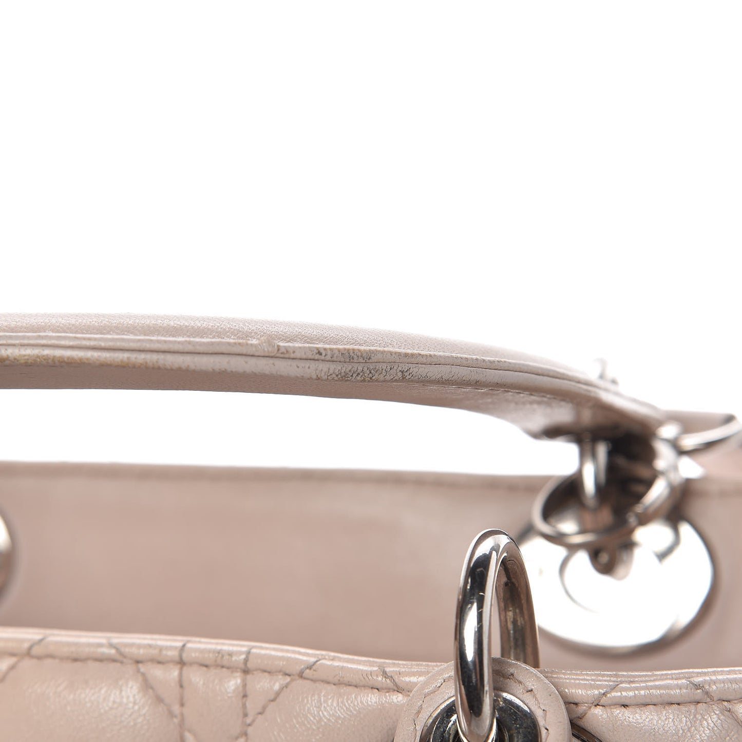 Lambskin Cannage Medium Lady Dior Light Pink
