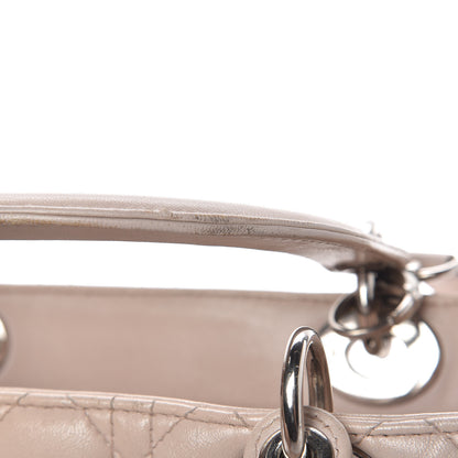 Christian Dior Lambskin Cannage Medium Lady Dior Light Pink 25 of 32