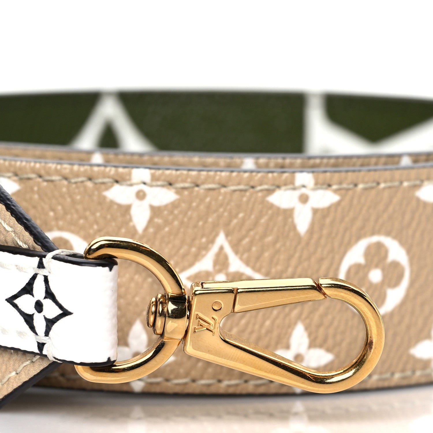 Louis Vuitton Monogram Giant Bandouliere Shoulder Strap Kaki 2 of 5